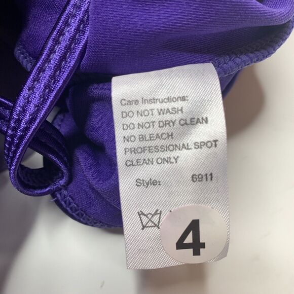 Wiessman Grape Purple Sequined Dance Costume - Picture 13 of 13